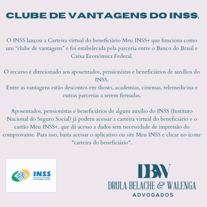 "Clube de Vantagnes do INSSS"